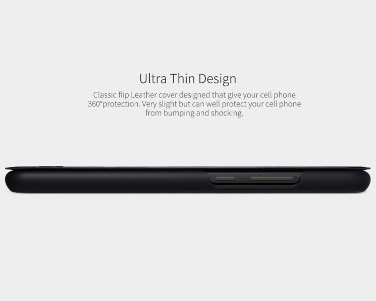Чехол-книжка NILLKIN Qin Series для Huawei P Smart Plus - Black: фото 8 из 11