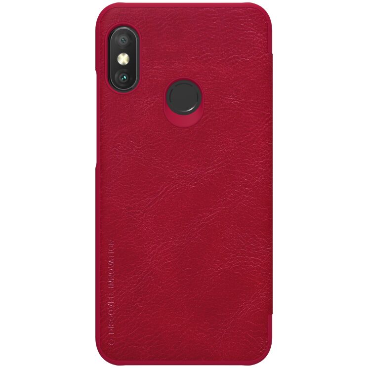 Чехол-книжка NILLKIN Qin Series для Xiaomi Redmi 6 Pro / Mi A2 Lite - Red: фото 3 из 17