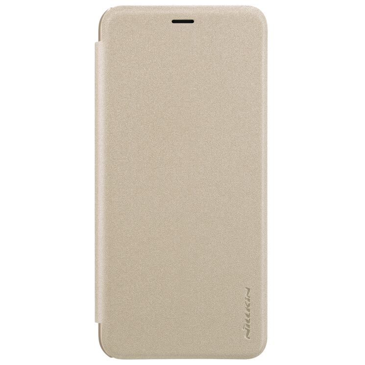 Чехол-книжка NILLKIN Sparkle Series для Samsung Galaxy J6 2018 (J600) - Gold: фото 2 из 15