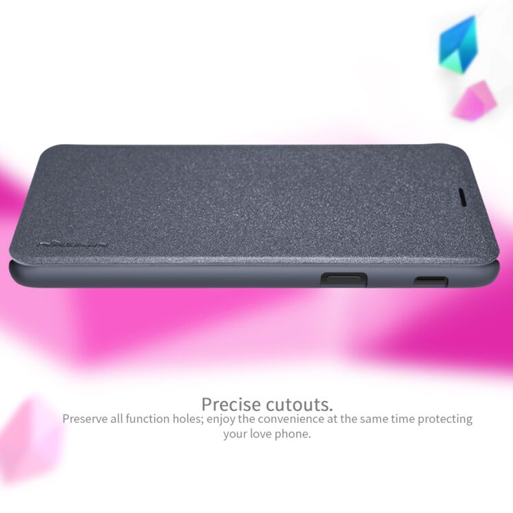 Чехол-книжка NILLKIN Sparkle Series для Samsung Galaxy J6 2018 (J600) - Black: фото 13 из 15