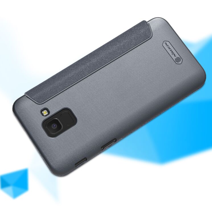 Чехол-книжка NILLKIN Sparkle Series для Samsung Galaxy J6 2018 (J600) - Black: фото 11 из 15