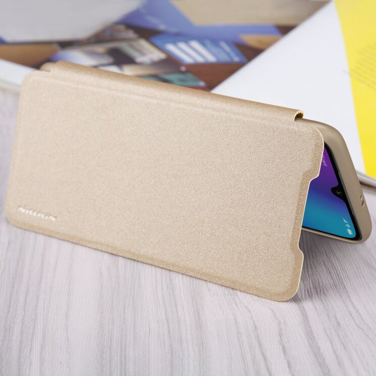 Чохол-книжка NILLKIN Sparkle Series для Xiaomi Mi 9 - Gold (225112F) Чохол-книжка NILLKIN Sparkle Series для Xiaomi Mi 9 - Gold: фото 4 з 15