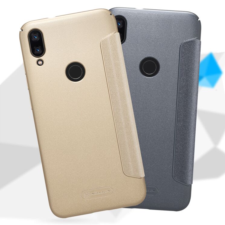 Чехол-книжка NILLKIN Sparkle Series для Xiaomi Mi Play - Black: фото 12 из 14