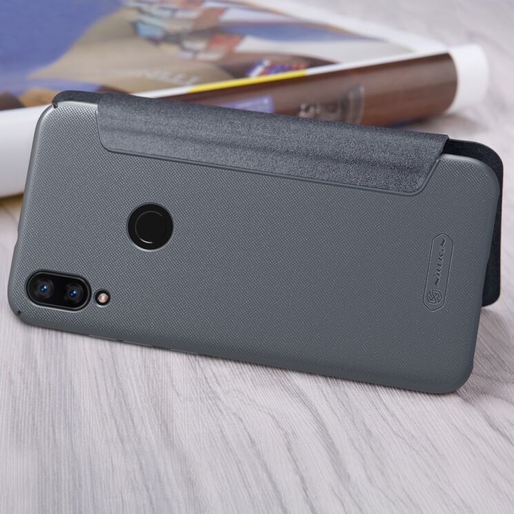 Чехол-книжка NILLKIN Sparkle Series для Xiaomi Mi Play - Black: фото 4 из 14