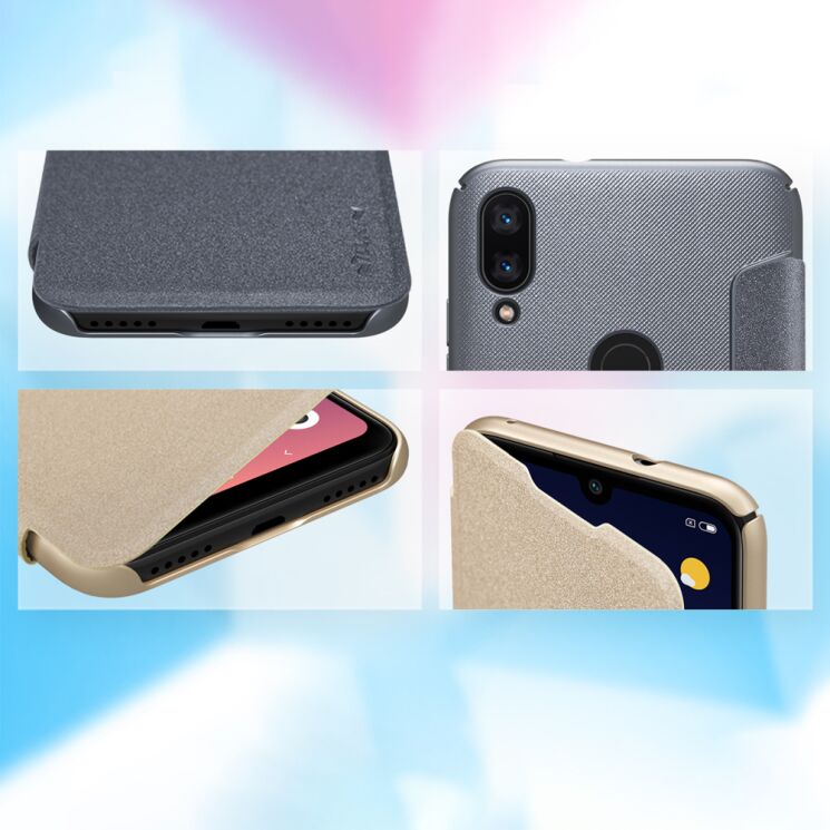 Чехол-книжка NILLKIN Sparkle Series для Xiaomi Mi Play - Black: фото 13 из 14
