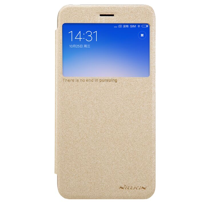 Чохол-книжка NILLKIN Sparkle Series для Xiaomi Redmi 5A - Gold: фото 2 з 18
