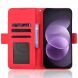 Чехол-книжка с карманами Deexe Wallet Stand для Xiaomi Redmi Note 17 Pro - Red (429505R). Фото 5 из 17