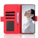 Чохол-книжка з кишеньками Deexe Wallet Stand для ZTE Nubia Red Magic 11 Air - Red (423107R). Фото 4 з 16