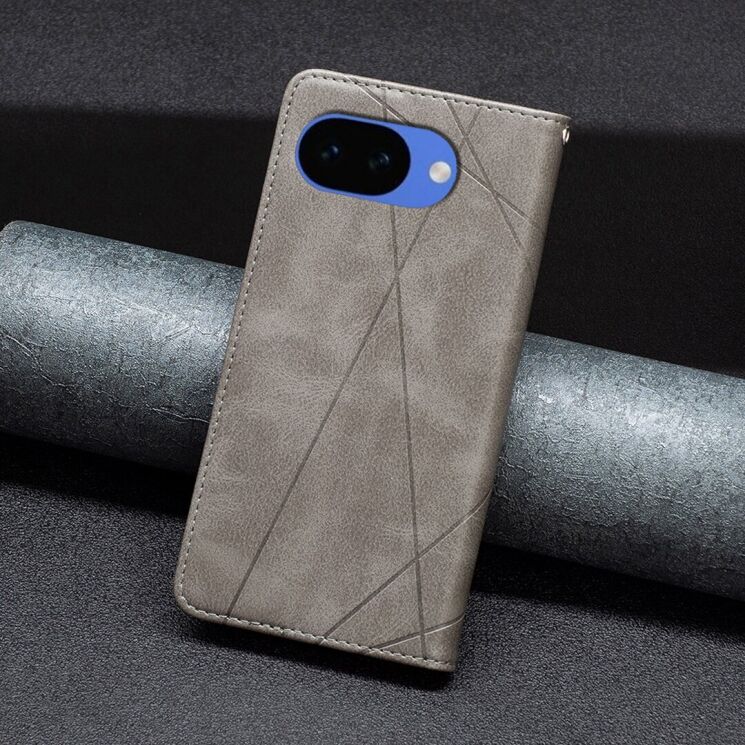 Чехол-книжка с карманами UniCase Geometric Pattern для Google Pixel 10a - Grey: фото 6 из 10