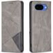 Чехол-книжка с карманами UniCase Geometric Pattern для Google Pixel 10a - Grey (407323H). Фото 1 из 10