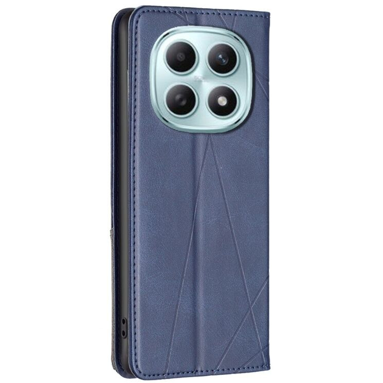 Чехол-книжка с карманами UniCase Geometric Pattern для Xiaomi Redmi Note 15 (4G/5G) / Poco M8 - Blue: фото 3 из 10