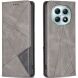 Чехол-книжка с карманами UniCase Geometric Pattern для Xiaomi Redmi Note 15 Pro 5G - Grey (405062H). Фото 1 из 10