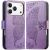 Чохол-книжка з малюнком UniCase Butterfly Pattern для iPhone 18 Pro / 17 Pro - Light Purple: фото 1 з 9