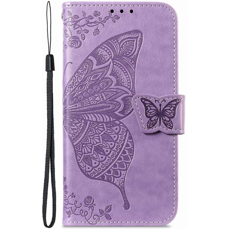 Чохол-книжка з малюнком UniCase Butterfly Pattern для iPhone 18 Pro / 17 Pro - Light Purple: фото 5 з 9