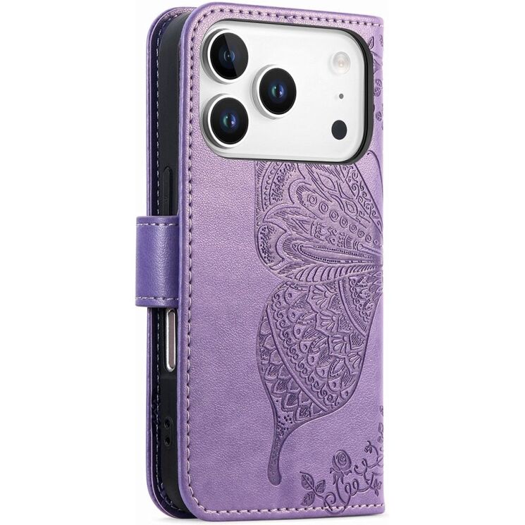 Чохол-книжка з малюнком UniCase Butterfly Pattern для iPhone 18 Pro / 17 Pro - Light Purple (423624LV) Чохол-книжка з малюнком UniCase Butterfly Pattern для iPhone 18 Pro / 17 Pro - Light Purple: фото 6 з 9