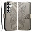 Чохол-книжка з малюнком UniCase Butterfly Pattern для Samsung Galaxy A57 (A576) - Grey (406142H)