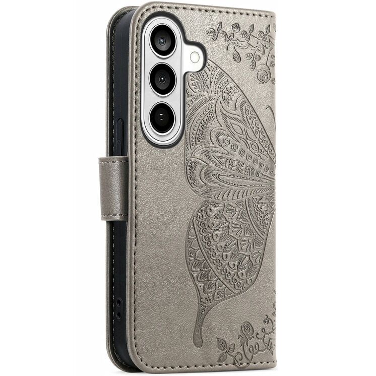 Чохол-книжка з малюнком UniCase Butterfly Pattern для Samsung Galaxy A57 (A576) - Grey: фото 7 з 10