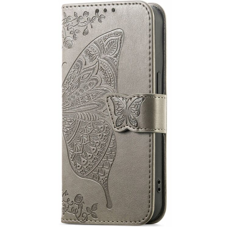 Чохол-книжка з малюнком UniCase Butterfly Pattern для Samsung Galaxy A57 (A576) - Grey: фото 6 з 10