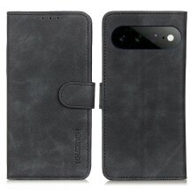 Чехол-книжка с застежкой KHAZNEH Retro Wallet для Google Pixel 11 Pro XL - Black: фото 1 из 8