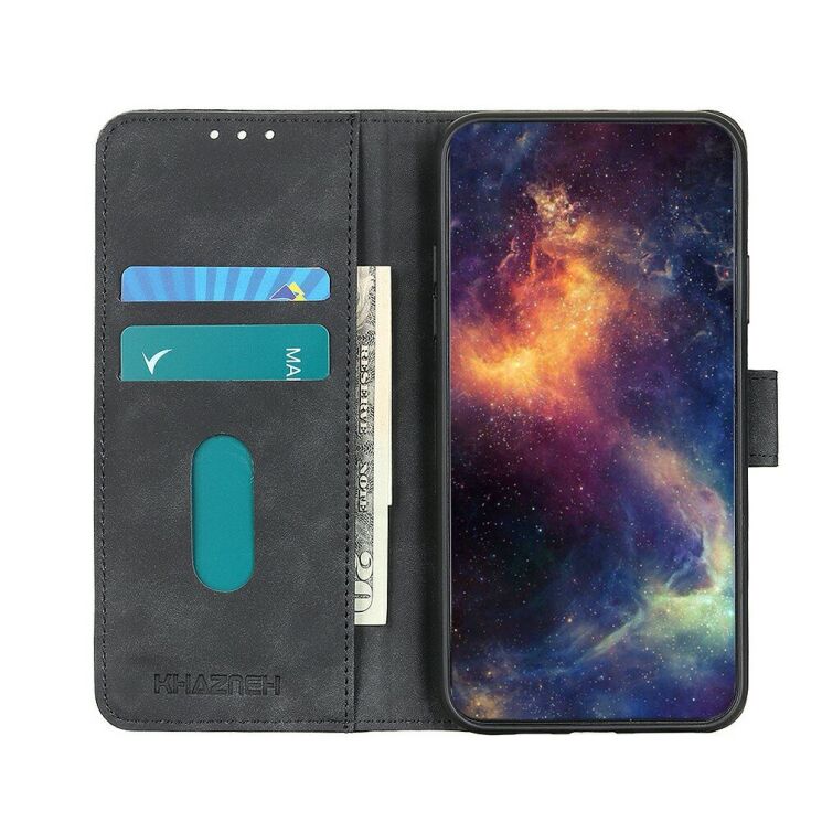 Чехол-книжка с застежкой KHAZNEH Retro Wallet для Google Pixel 11 Pro XL - Black: фото 3 из 8