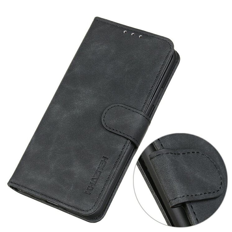 Чехол-книжка с застежкой KHAZNEH Retro Wallet для Google Pixel 11 Pro XL - Black: фото 6 из 8