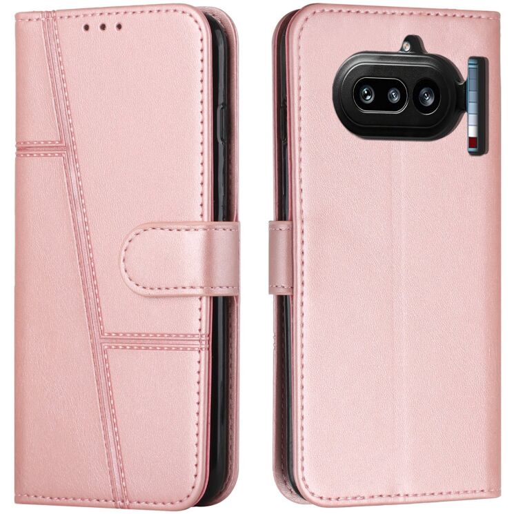 Чохол-книжка з застібкою UniCase Jet Cover для Nothing Phone (4a) - Rose Gold: фото 1 з 10