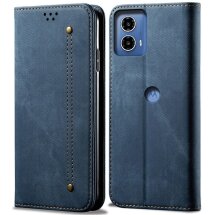 Чехол-книжка UniCase Jeans Wallet для Motorola Edge 50 Fusion - Blue: фото 1 из 6
