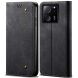 Чехол-книжка UniCase Jeans Wallet для Xiaomi 13T / 13T Pro - Black (338426B). Фото 1 из 6