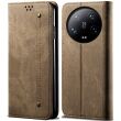 Чехол-книжка UniCase Jeans Wallet для Xiaomi 14 Ultra - Khaki (349807K)