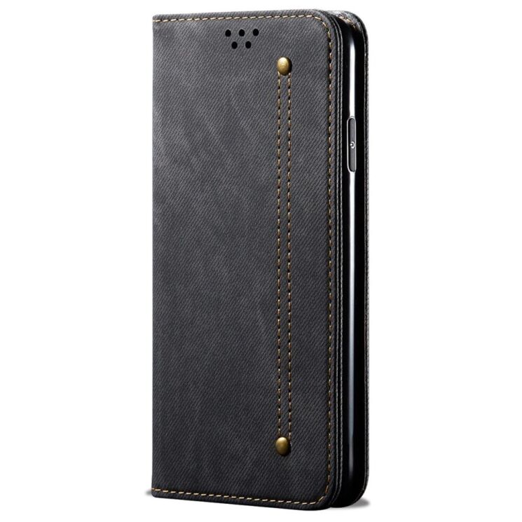Чехол-книжка UniCase Jeans Wallet для Xiaomi Poco C40 - Black: фото 2 из 9