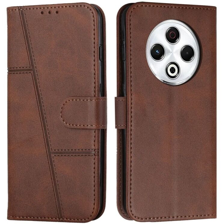Чехол-книжка UniCase Jet Cover для TECNO Spark 30 - Brown: фото 1 из 10