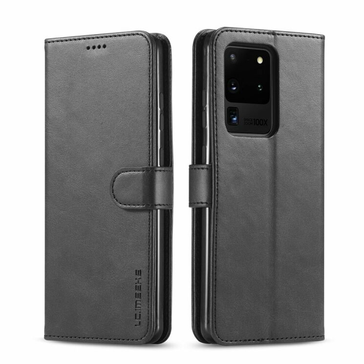 Чехол LC.IMEEKE Wallet Case для Samsung Galaxy S20 Ultra (G988) - Black: фото 1 из 5