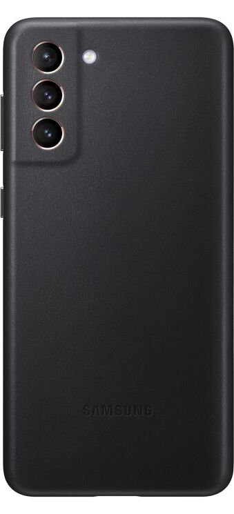 Чехол Leather Cover для Samsung Galaxy S21 Plus (G996) EF-VG996LBEGRU - Black: фото 1 из 3