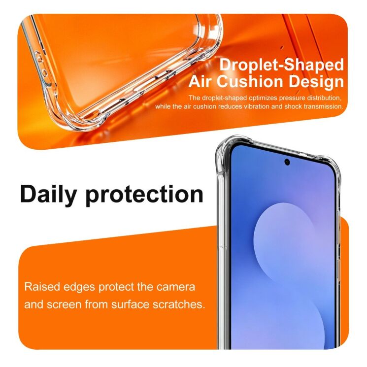 Чехол с усиленными углами IMAK Airbag MAX Case для Samsung Galaxy S26 FE - Transparent: фото 6 из 9