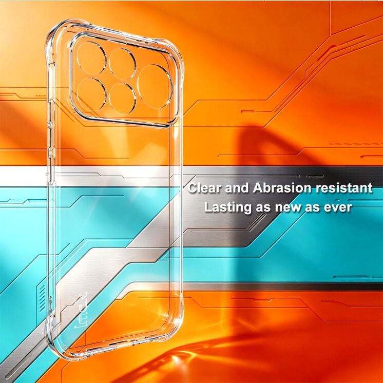 Чехол с усиленными углами IMAK Airbag MAX Case для Xiaomi Poco F9 Ultra - Transparent: фото 4 из 9