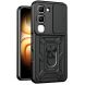 Чохол із захистом камери Deexe Armor Shield для Infinix Hot 70 Pro - Black (331104B). Фото 1 з 9