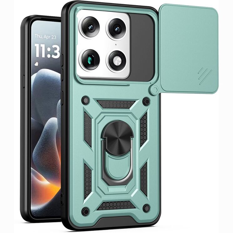 Чохол із захистом камери Deexe Armor Shield для Motorola Signature - Green: фото 1 з 9