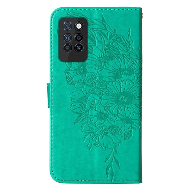 Чехол-книжка с рисунком UniCase Butterfly Pattern для Infinix Note 10 Pro (X695C) - Green: фото 3 из 10