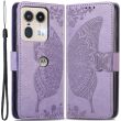 Чехол UniCase Butterfly Pattern для Motorola Edge 50 Ultra - Light Purple (354024LV)