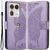 Чехол UniCase Butterfly Pattern для Motorola Edge 50 Ultra - Light Purple: фото 1 из 8
