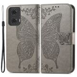 Чохол UniCase Butterfly Pattern для Motorola Moto G24 / G04 / G04s / E14 - Grey (347827H)