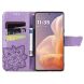 Чехол UniCase Butterfly Pattern для Motorola Moto G85 - Light Purple (357030LV). Фото 2 из 6