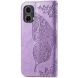 Чехол UniCase Butterfly Pattern для Motorola Moto G85 - Light Purple (357030LV). Фото 5 из 6