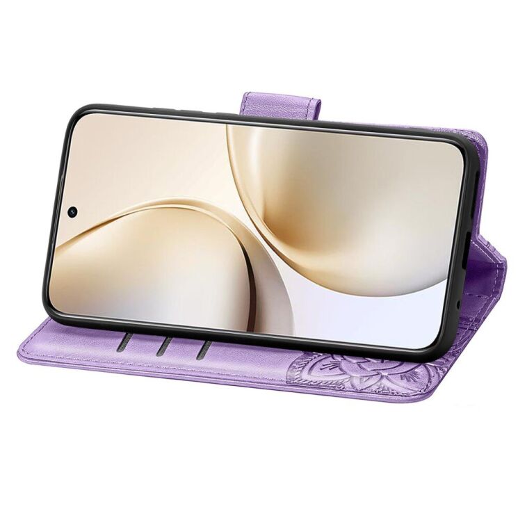 Чехол UniCase Butterfly Pattern для Realme 14 Pro Plus - Light Purple: фото 4 из 9