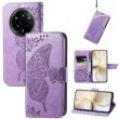 Чехол UniCase Butterfly Pattern для Realme 14 Pro Plus - Light Purple (379337LV)