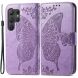 Чехол UniCase Butterfly Pattern для Samsung Galaxy S24 Ultra - Light Purple (343358LV). Фото 1 из 5