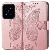 Чехол UniCase Butterfly Pattern для Xiaomi 14T - Rose Gold: фото 1 из 5