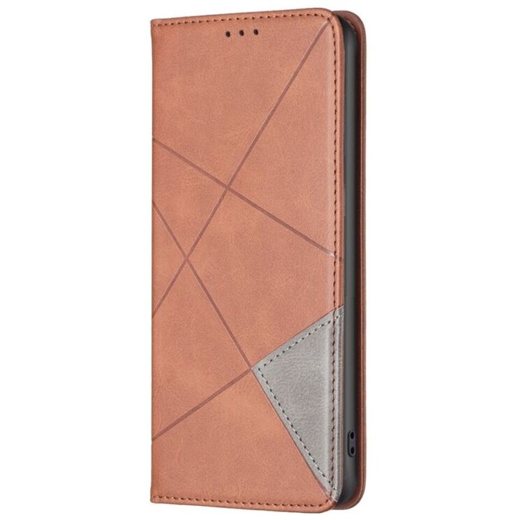 Чехол UniCase Geometric Pattern для Motorola Edge 40 Neo - Brown: фото 2 из 6