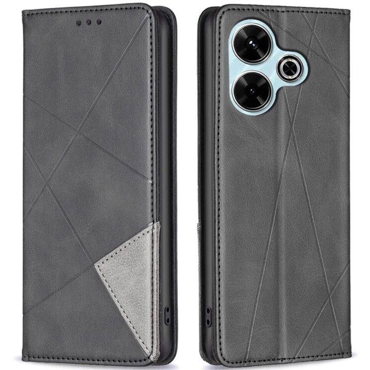 Чехол UniCase Geometric Pattern для Xiaomi Redmi 13 - Black: фото 1 из 7