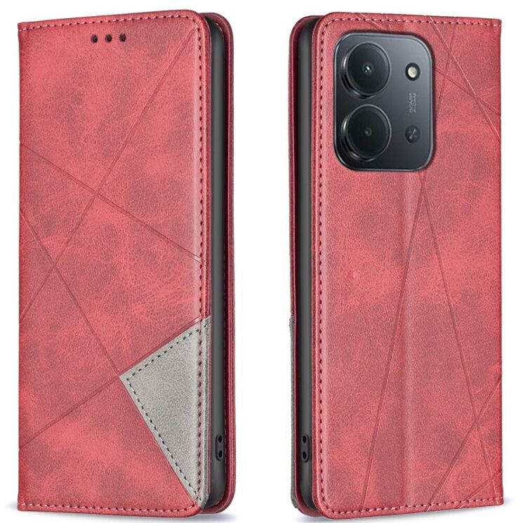 Чехол UniCase Geometric Pattern для Xiaomi Redmi 15C - Red: фото 1 из 9